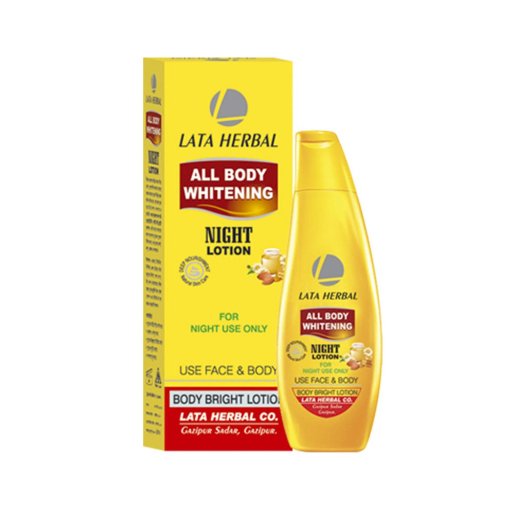 Lata Herbal 125gm All Body Whitening Night Lotion