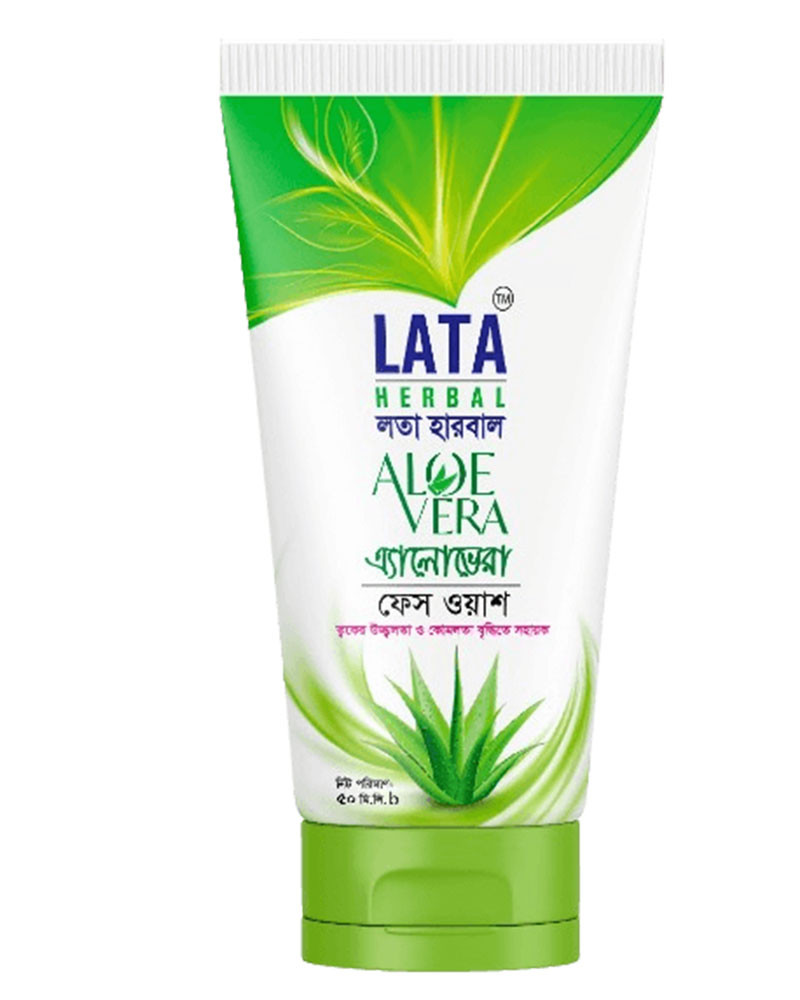Lata Herbal aloevera Face Wash 50ml