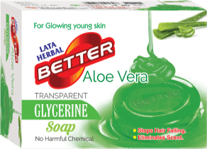 Lata Herbal Better Aloevera Transparent 125gm Glycerin Soap