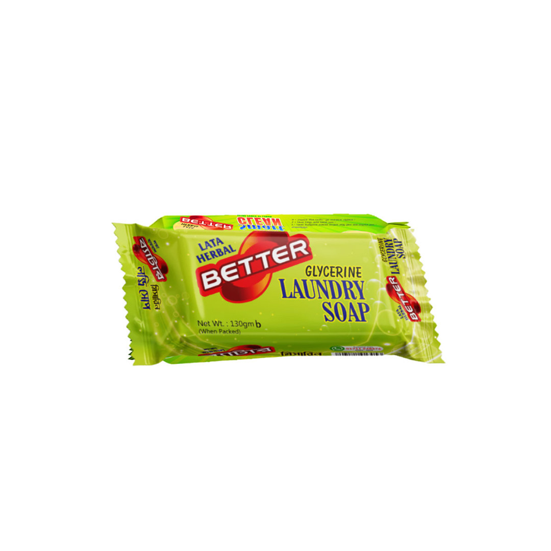 Lata Herbal Better Glycerin Laundry Soap 130gm