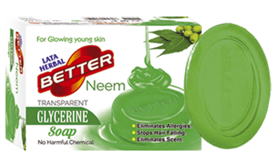Lata Herbal Better Neem Transparent 125gm Glycerin Soap