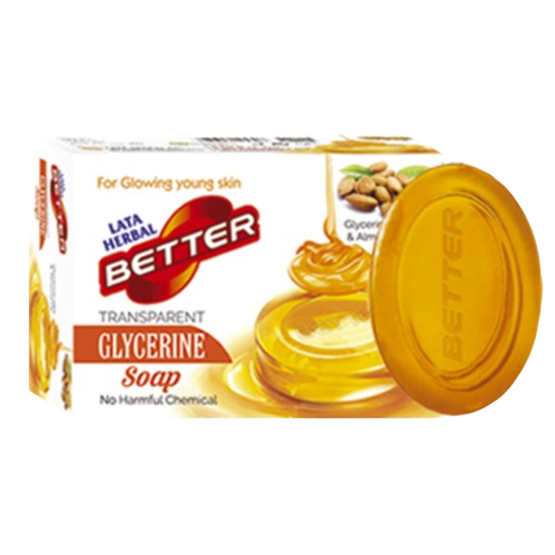 Lata Herbal Better Honey Transparent 125gm Glycerin Soap